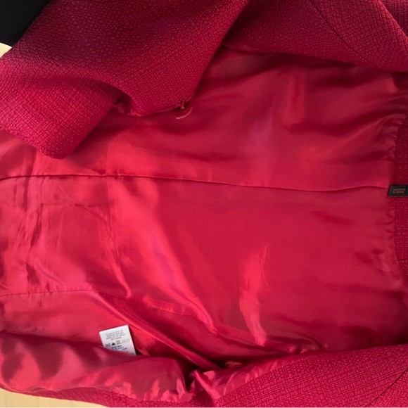 Light jacket with mink trim, belt and shaped collar - Picture 7 of 12